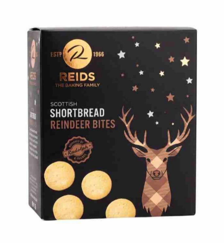 REIDS Christmas Reindeer Bites, weihnachtliches Shortbread
