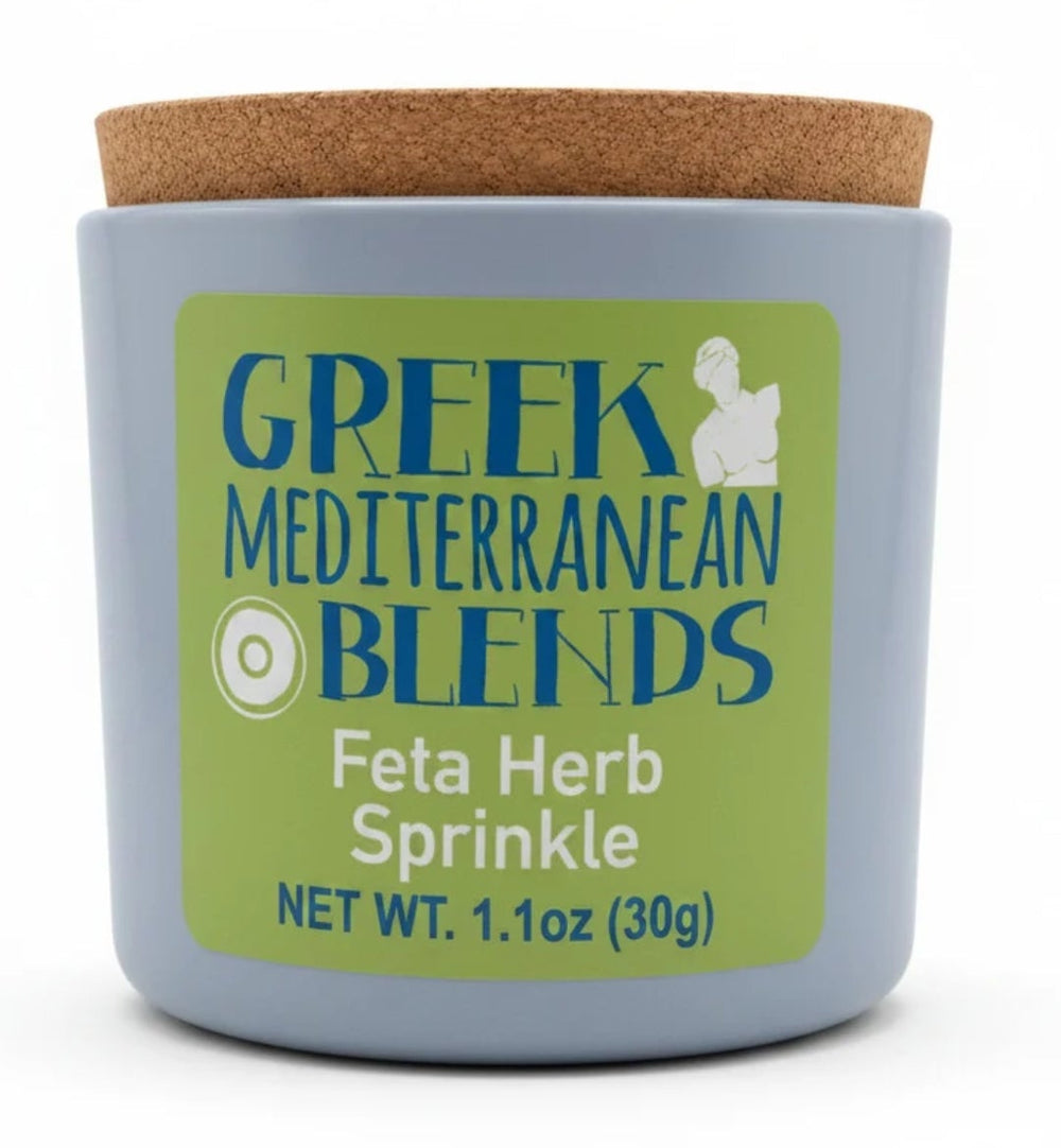 Gewürzmischung für Feta in hübschem Keramiktöpfchen