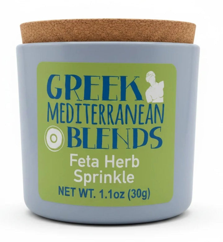 Gewürzmischung für Feta in hübschem Keramiktöpfchen