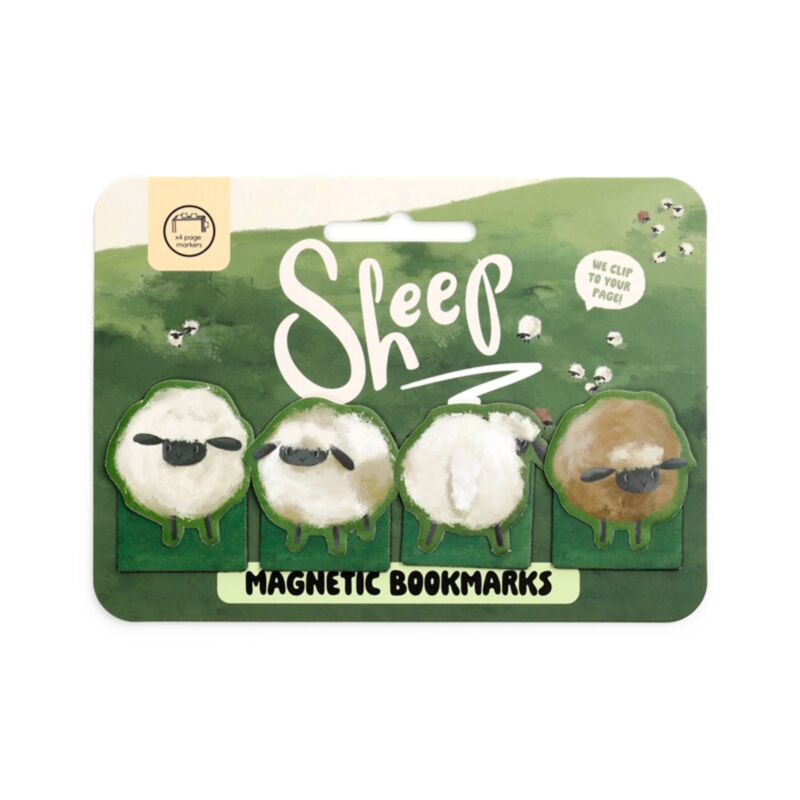 Magnetische Lesezeichen "Schafe", 4er Set