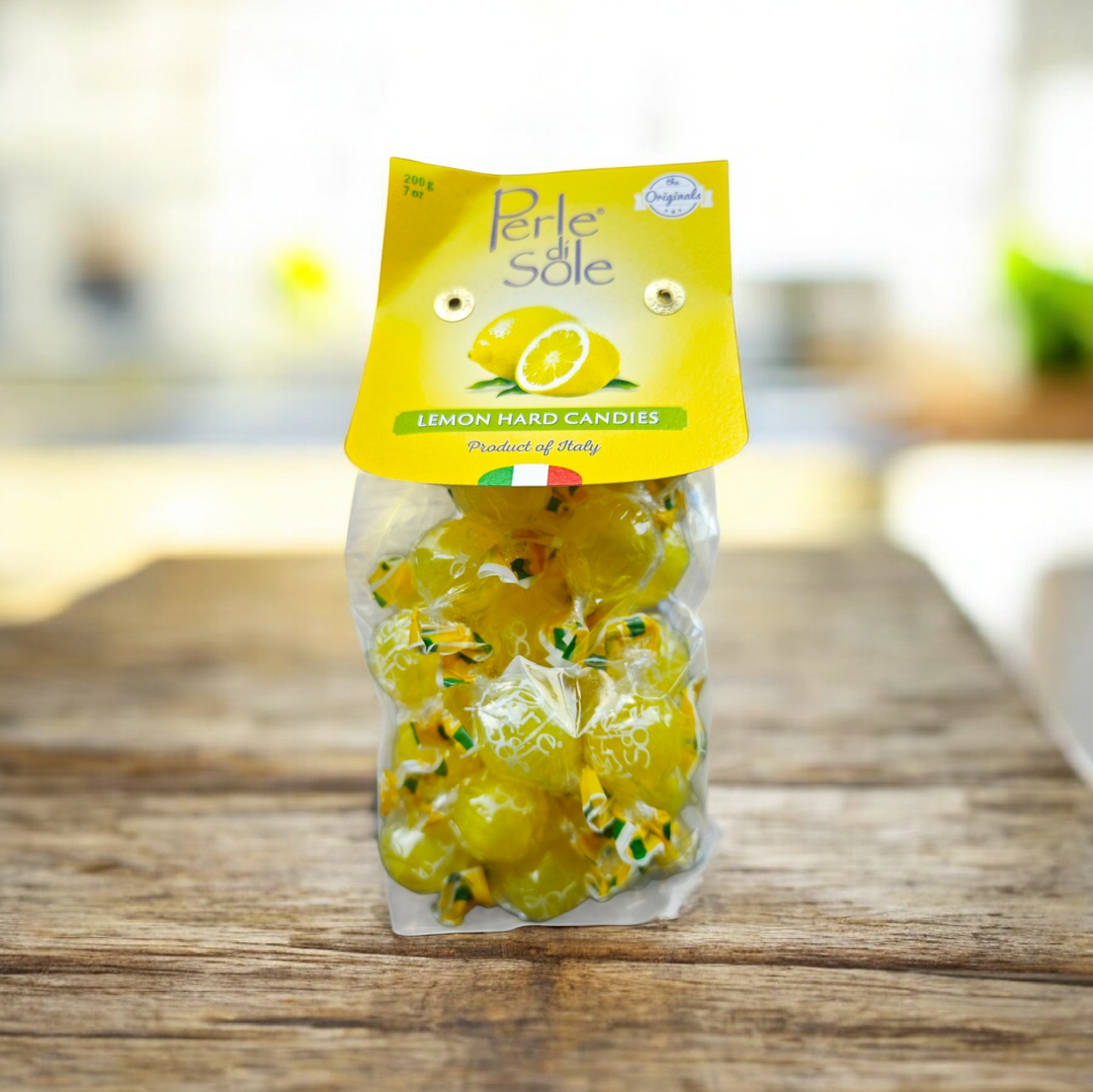 Perle di Sole Zitronen Bonbons , 200 gr. Packung