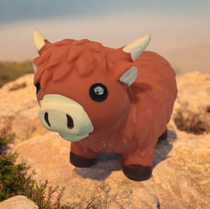 Dehnbares Spielzeug " Highland Cow" - Einfach nur zum Spaß