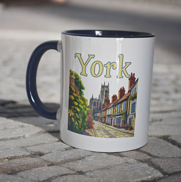 Tasse , Porzellan, Motiv "York"
