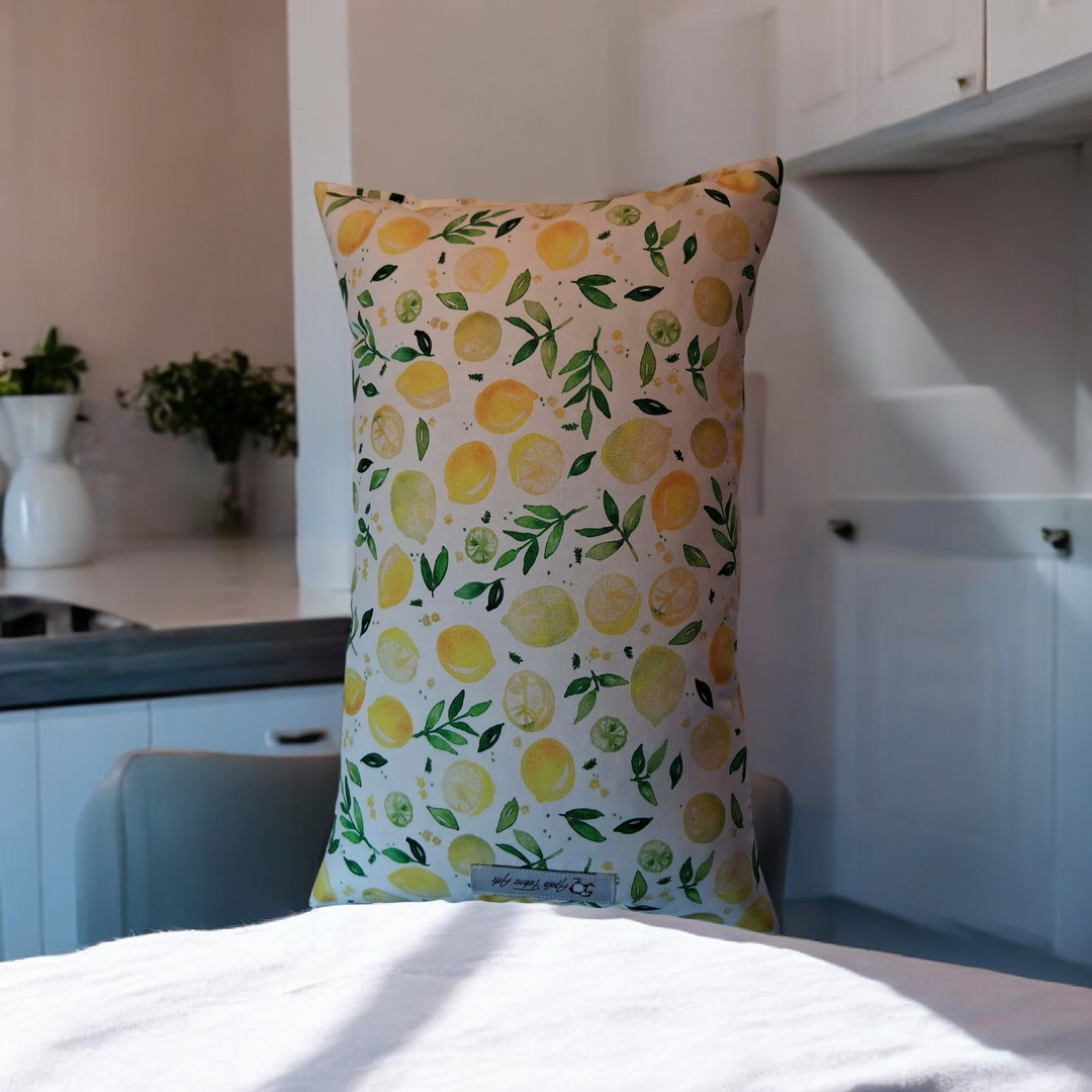 Reise-Kissen  "Zitronen"  , Handarbeit