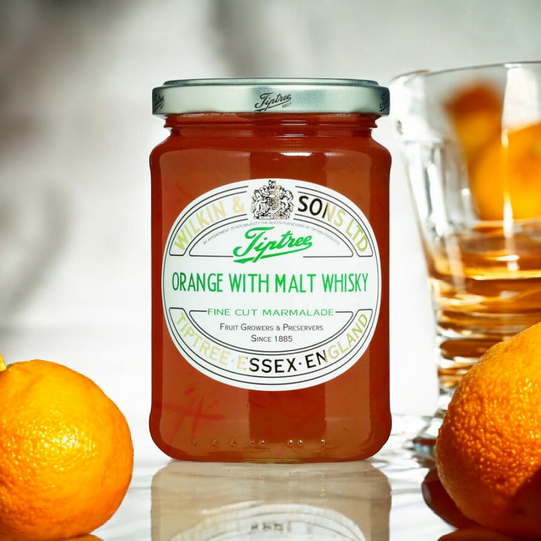 Wilkin & Sons Orange & Malt Whisky fine cut Marmalade, 340 gr Glas