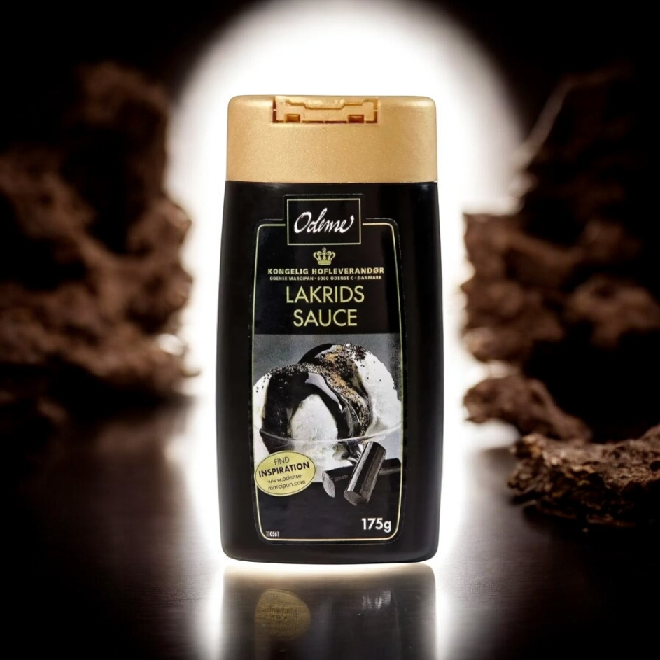 Odense Lakrids Sauce  aus Dänemark, 175g Quetschflasche