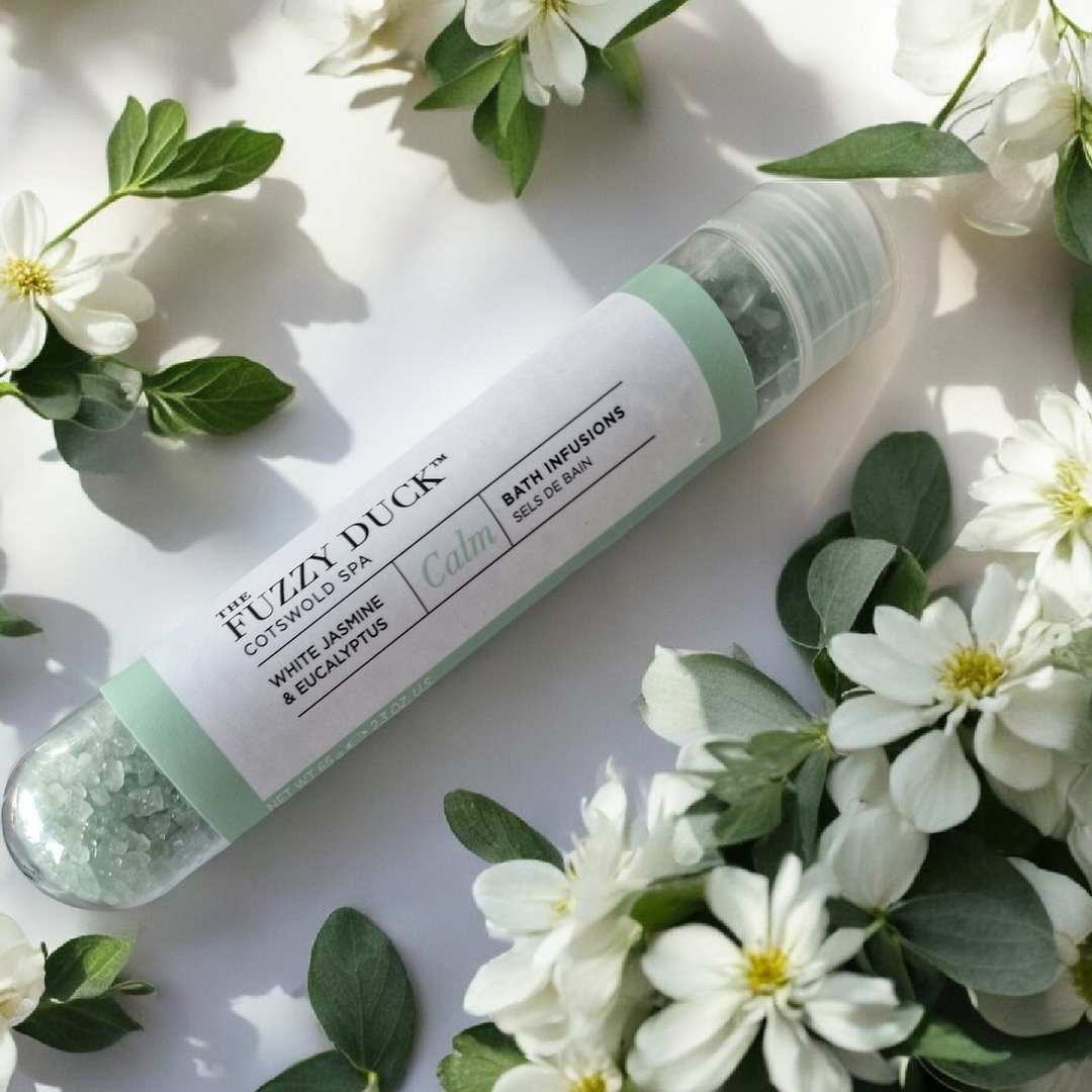 Baylis & Harding , "The Fuzzy Duck " Bath Infusions,  "White Jasmine & Eucalyptus" Badekristalle 65 gr.