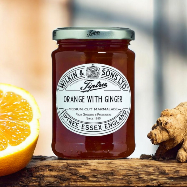 Wilkin & Sons, Tiptree, Orange & Ginger Marmelade,  340 gr Glas