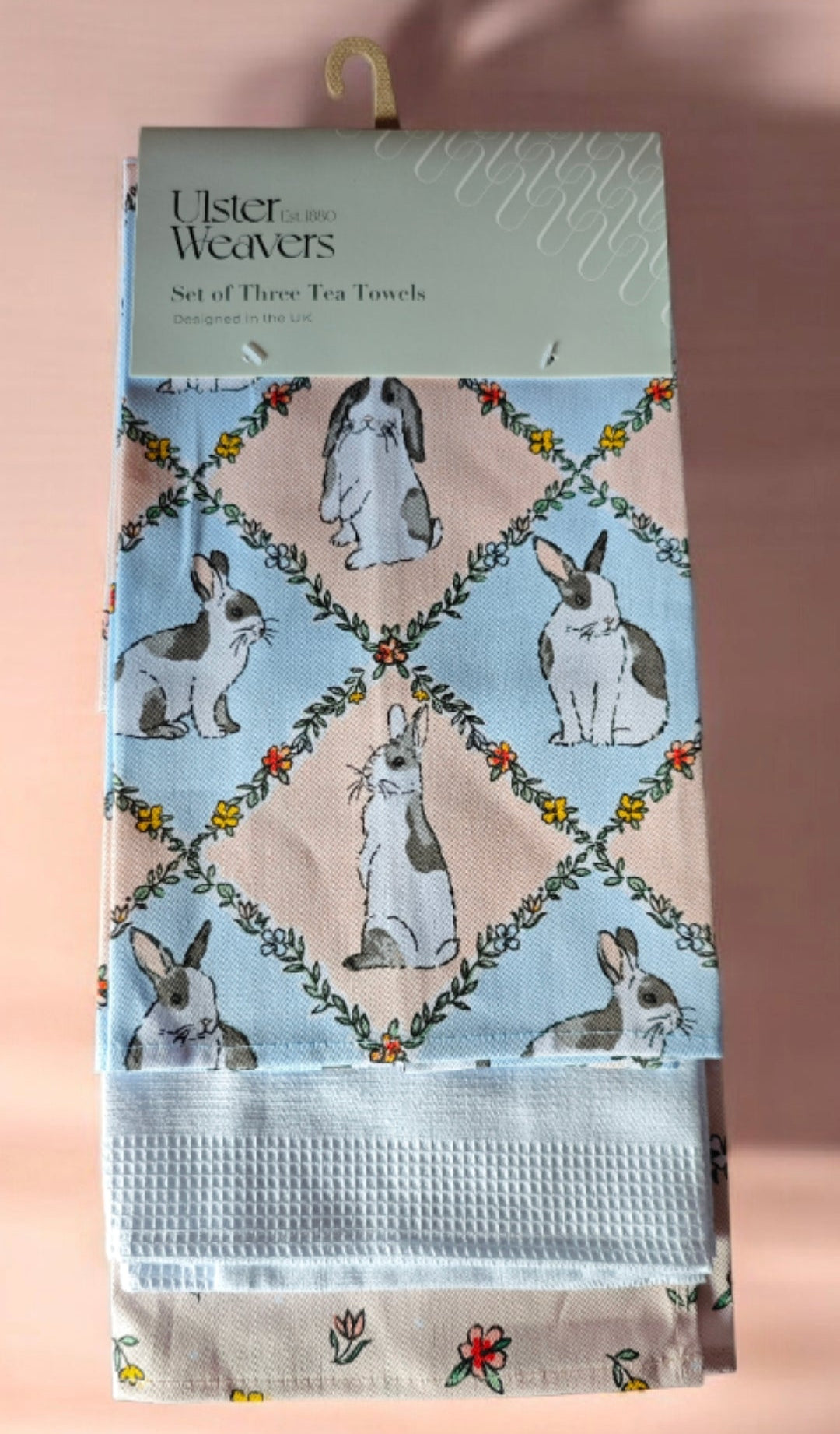 Ulster Weavers Geschirrtücher 3er Set, mit Hasen-Motiv (Motiv 1 )