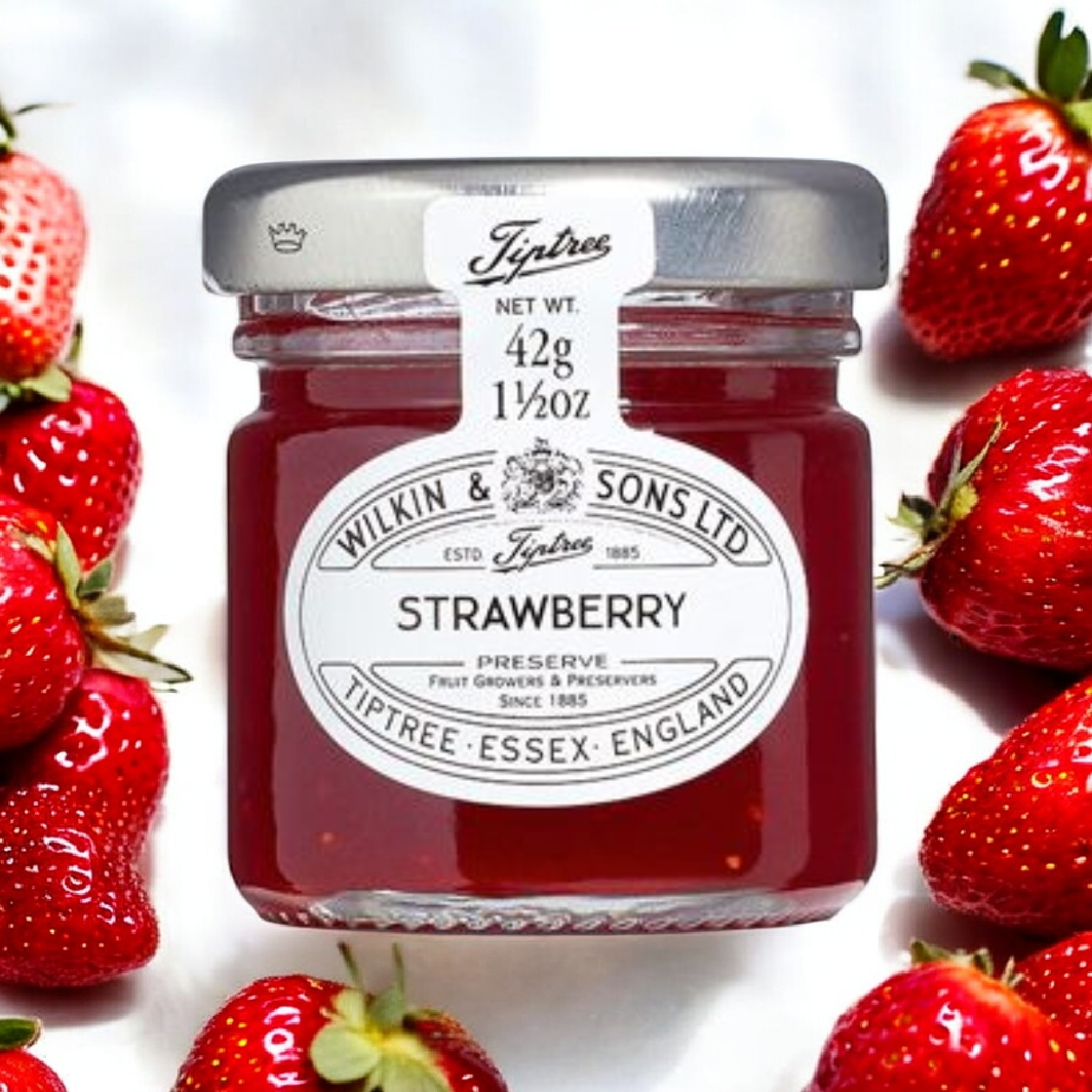 Wilkin & sons, Mini-"Strawberry "  42 gr. Glas