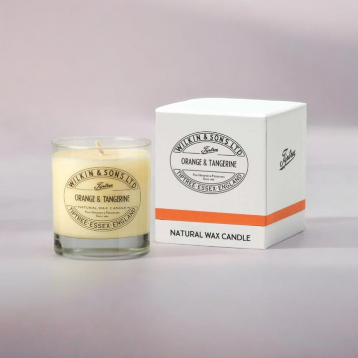Wilkin & sons ,Tiptree "Orange & Tangerine " , Duftkerze im Glas, Handarbeit, 220 gr