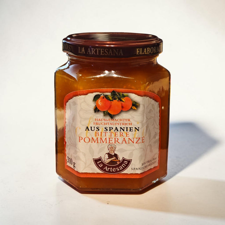 Orangenkonfitüre aus Spanien. La Artesana , 310 gr. Glas