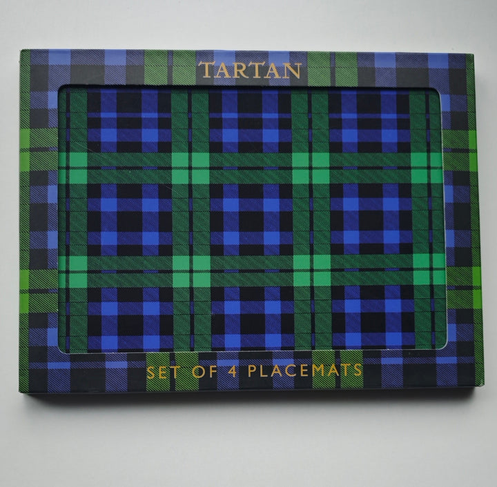 Tischsets mit verschiedenen Tartan Mustern, 4er Set