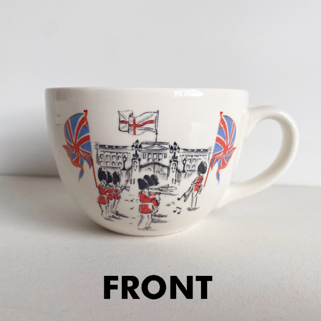 Cath Kidston Set Tasse mit Untertasse aus der Coronation and Commemoration Serie