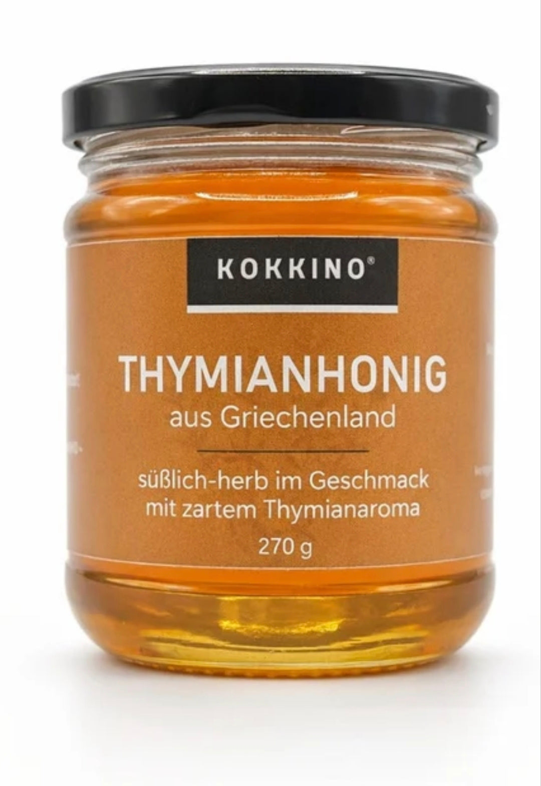 KOKKINO
Thymianhonig aus Kreta, Griechenland
270 gr. Glas