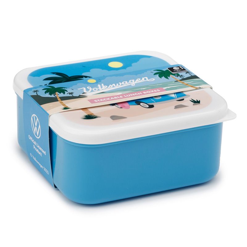 Lunchboxen Brotdosen 3er Set Volkswagen VW T1 Bulli "Waves"