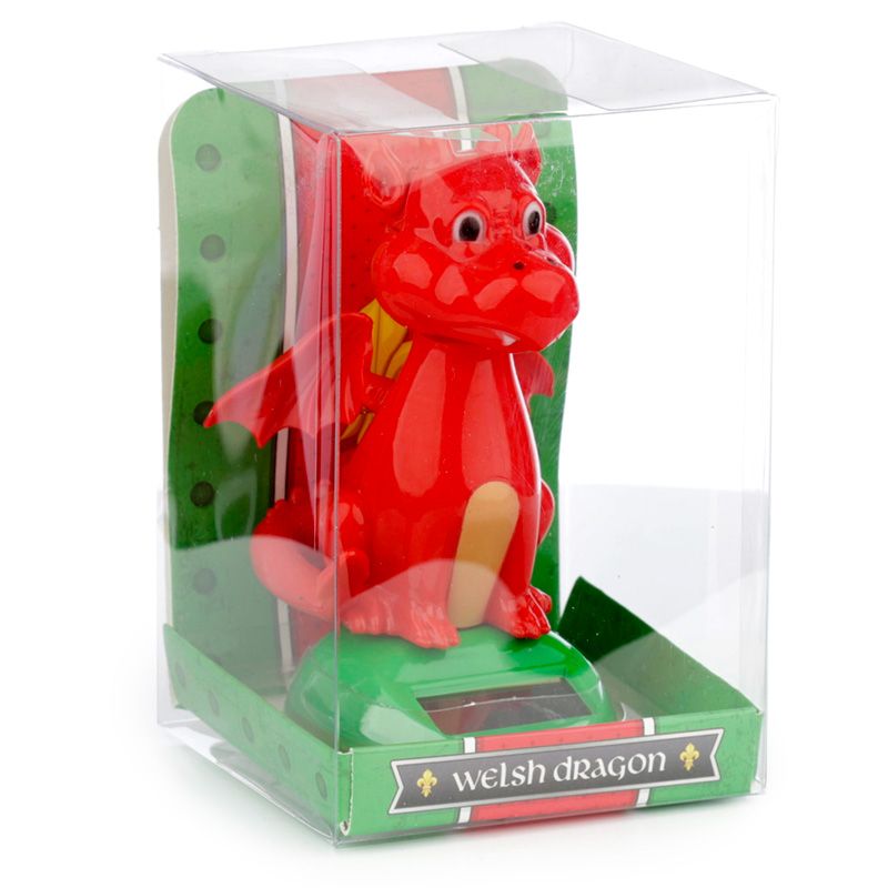 "Walisischer Drachen ( Welsh Dragon ) "Solar Wackelfigur