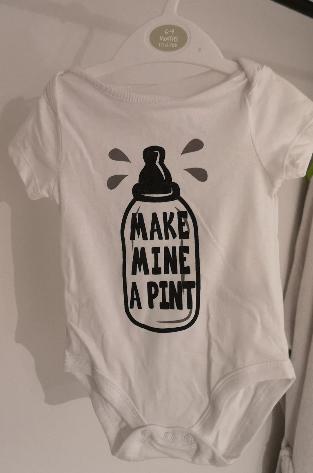 Baby Body kurzarm, "Make mine a pint " - British Moments