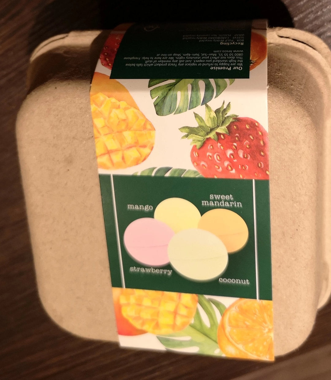 Badebomben  Fruchtdüfte, im "Eierkarton" - British Moments