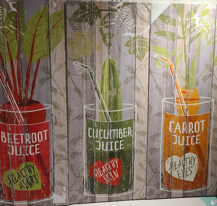 Bild auf Keilrahmen, Canvas, Motiv "Cucumber  Juice"  60 cm  x 24 cm - British Moments