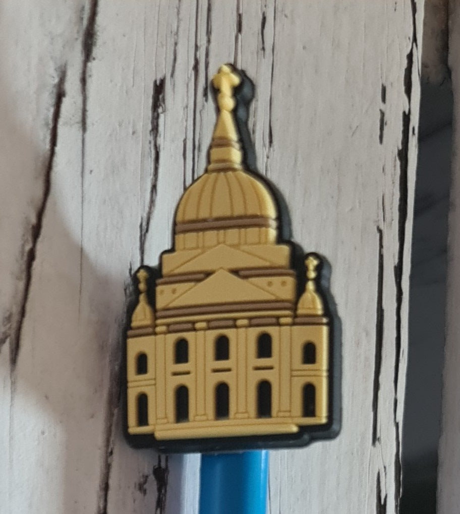 Bleistift für Rom Fans . türkis mit Beschriftung "I love Roma "und  Spitze "Vatikan" - British Moments / Fernweh-Kaufhaus