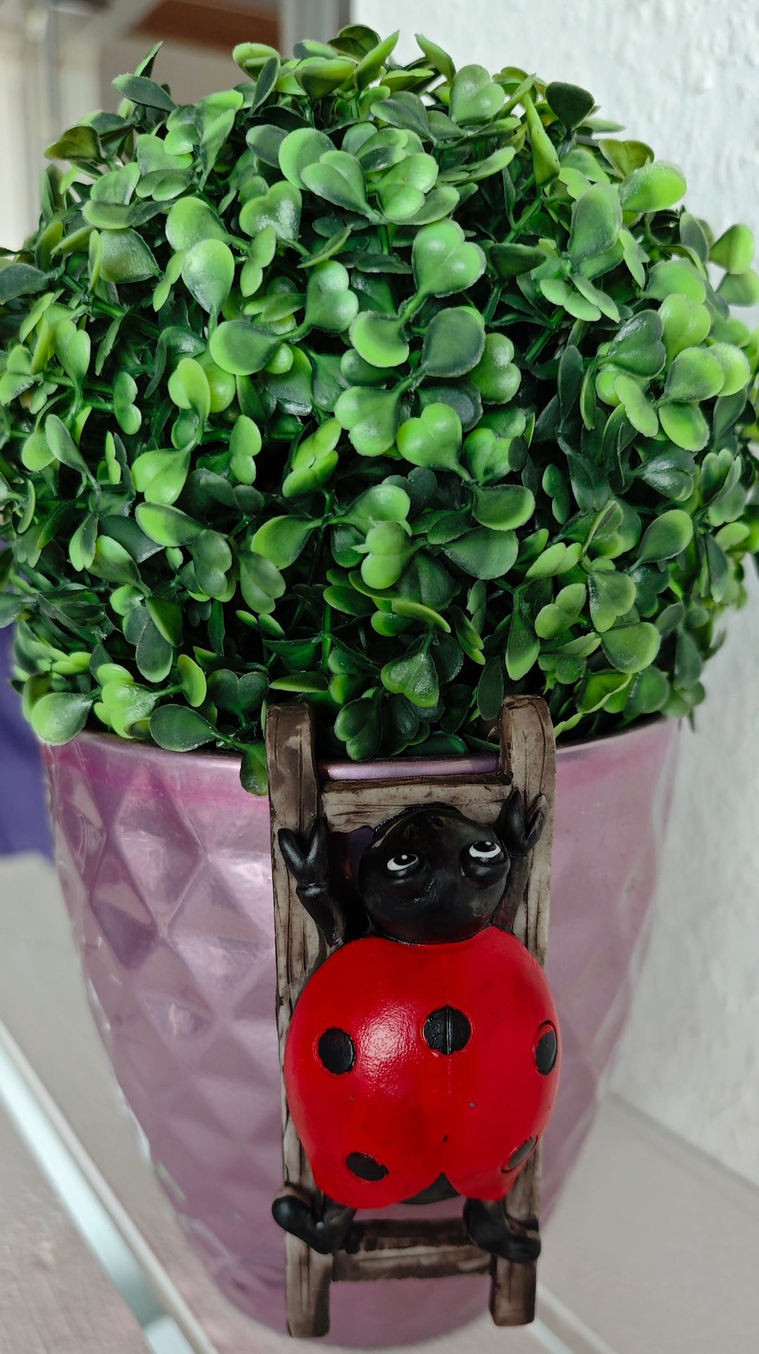 Blumentopf - Deko, Marienkäfer