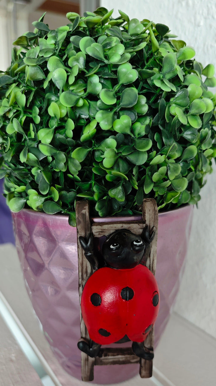 Blumentopf - Deko, Marienkäfer
