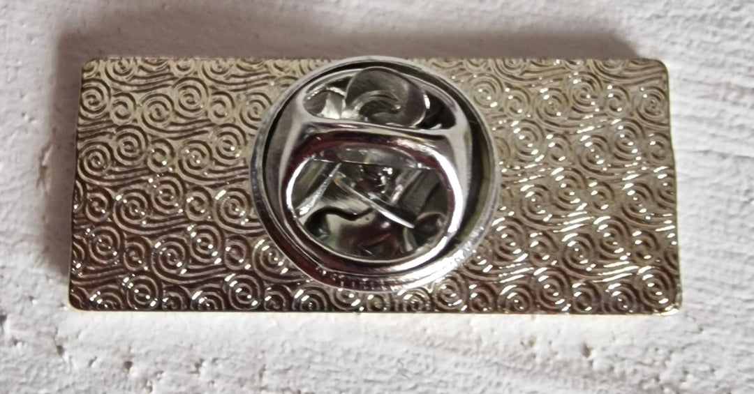 Brosche/Pin/Anstecknadel, "I have no idea what I'm doing"....", Emaille. schwarz /Rückseite