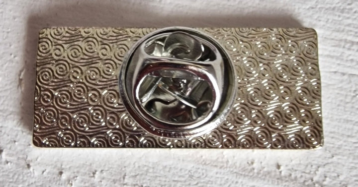 Brosche/Pin/Anstecknadel, "I have no idea what I'm doing"....", Emaille. schwarz /Rückseite