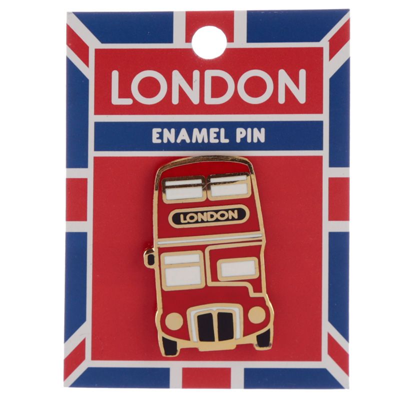 Brosche/Pin/Anstecknadel, London Bus / Routemaster, Emaille - British Moments / Fernweh-Kaufhaus