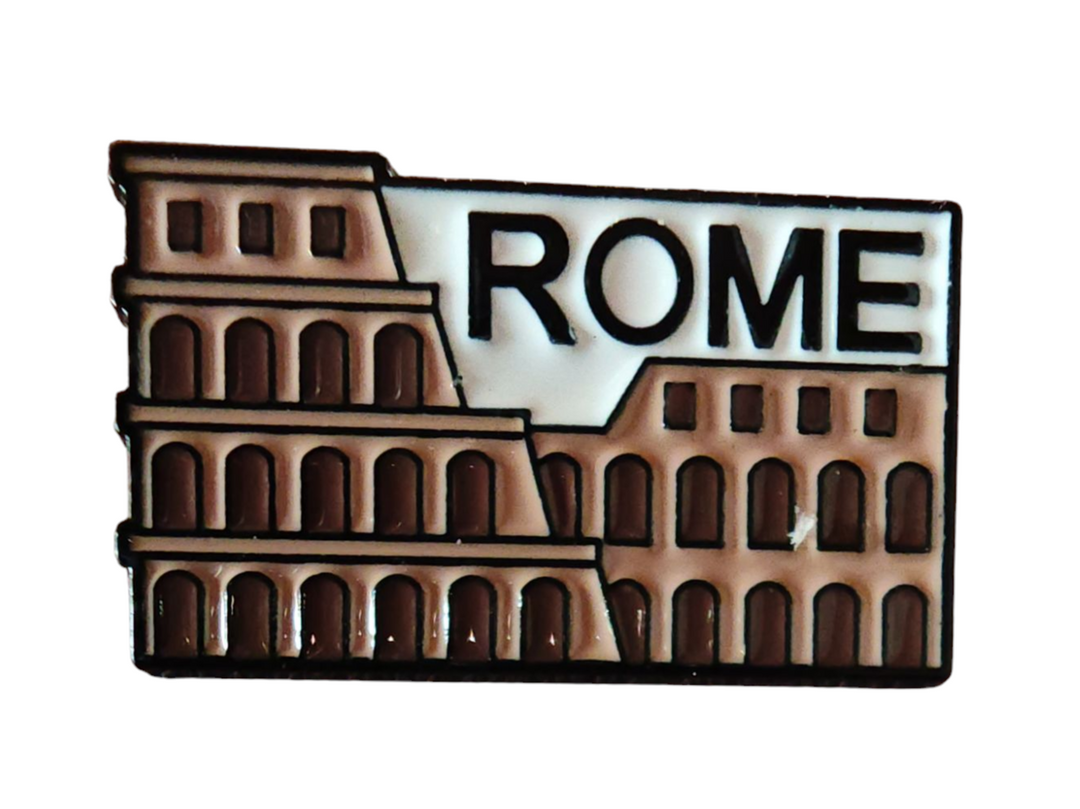 Brosche/Pin/Anstecknadel, "ROME"...." Metall, Kollosseum