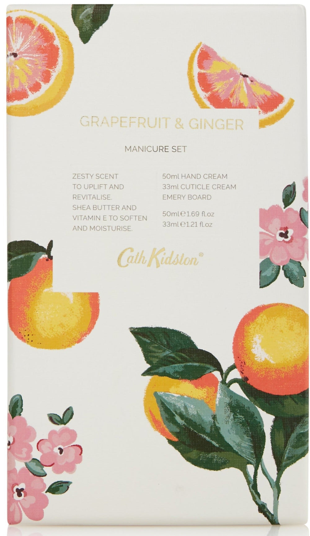 Cath Kidston Manicure Set, Grapefruit & Ginger  3-teiliges Maniküre Set - British Moments