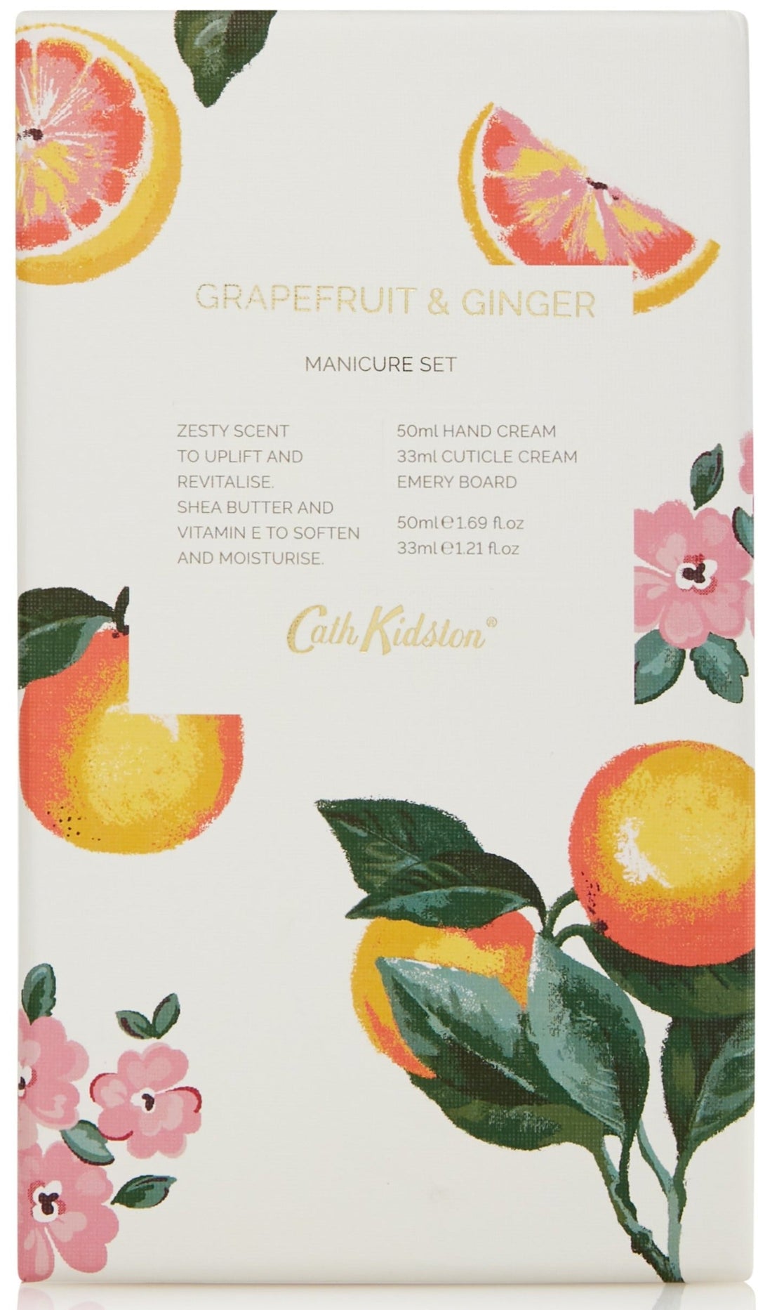 Cath Kidston Manicure Set, Grapefruit & Ginger  3-teiliges Maniküre Set - British Moments