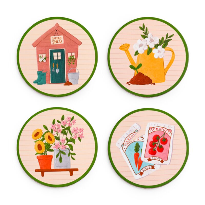 Untersetzer  "In the garden", 4er Set