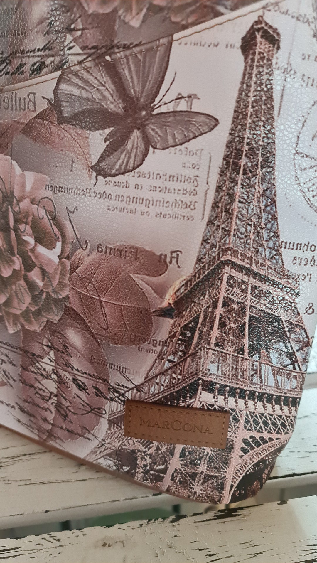 Damen-Handtasche "Paris", Kunstleder, mittlere Größe - British Moments / Fernweh-Kaufhaus