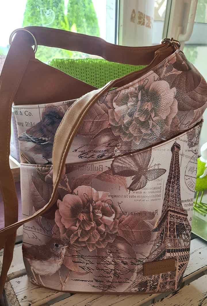 Damen-Handtasche "Paris", Kunstleder, mittlere Größe - British Moments / Fernweh-Kaufhaus