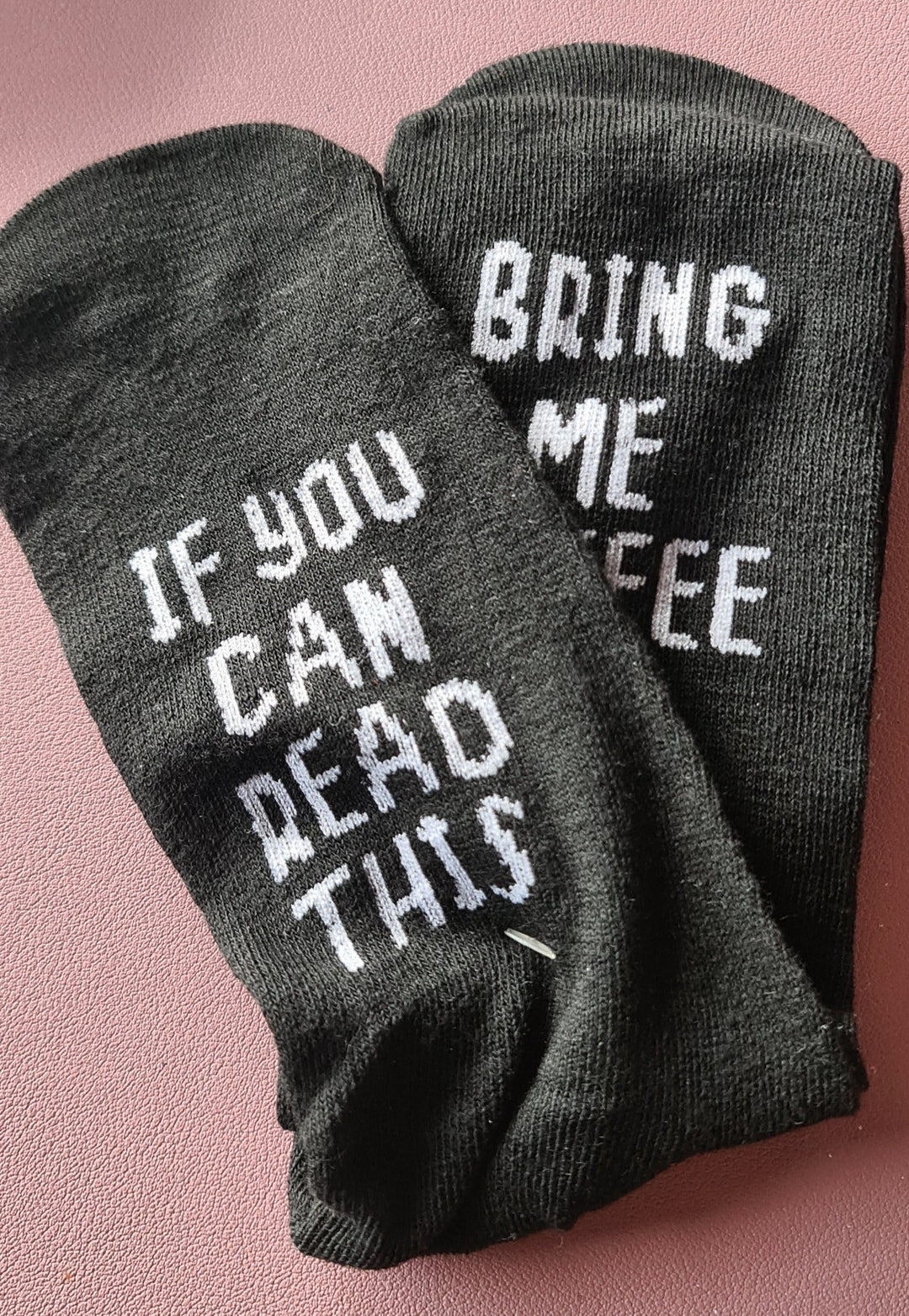 Damensocken, schwarz " If you can read this - bring me coffee" Gr.  35-38 - British Moments / Fernweh-Kaufhaus