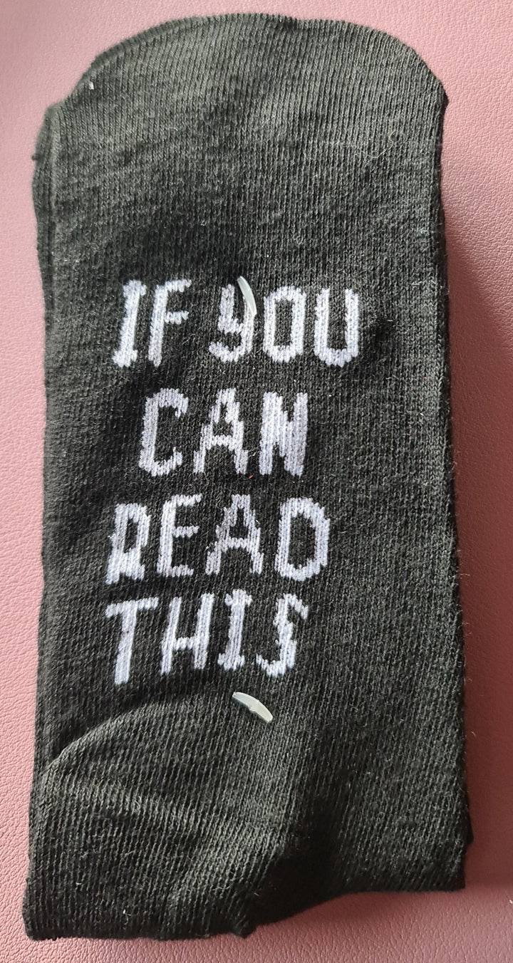 Damensocken, schwarz " If you can read this - bring me coffee" Gr.  35-38 - British Moments / Fernweh-Kaufhaus