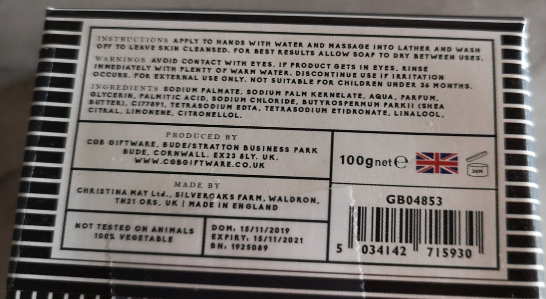 "Dapper Chap " Seife für den  Gentleman ( Lemon and Mandarin). - British Moments