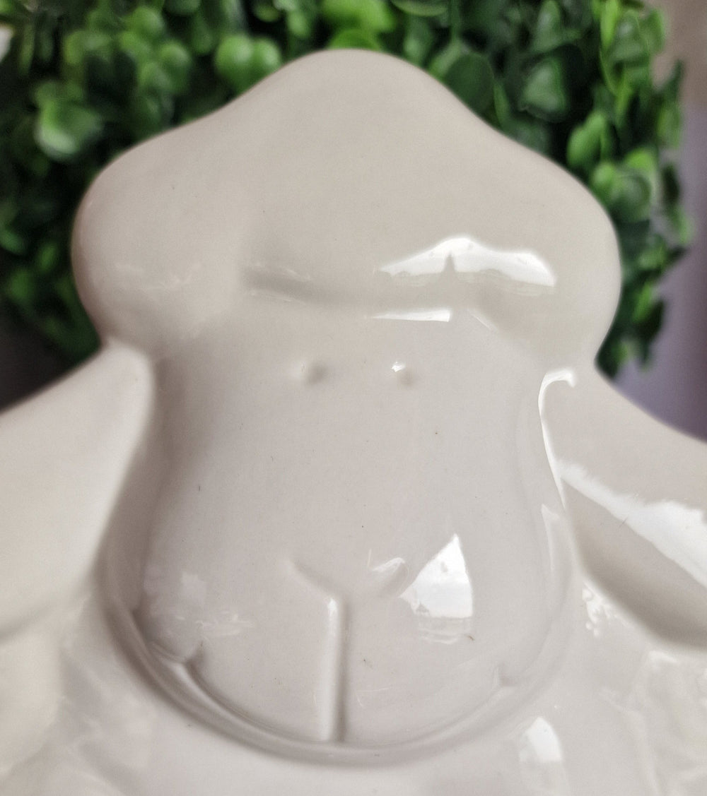 Deko Figur "Schaf" , weiß,  stehend ( ca. 20 cm x15x3cm)