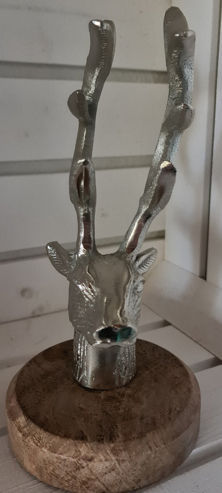 Deko Hirsch auf Holz-Standfuß - British Moments / Fernweh-Kaufhaus