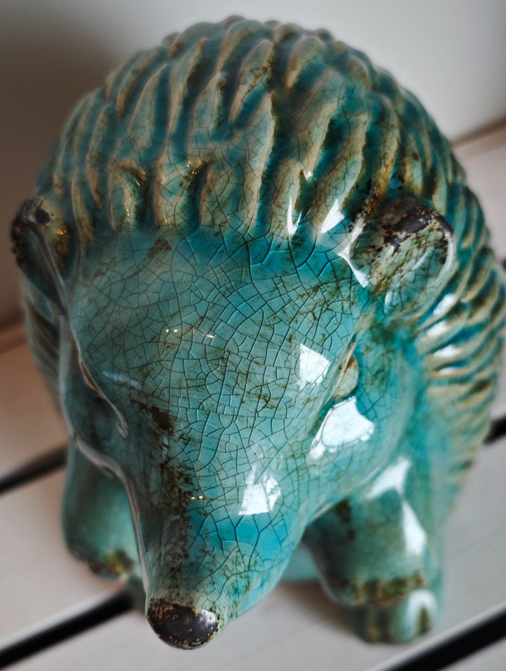 Deko Igel, Keramik, grün