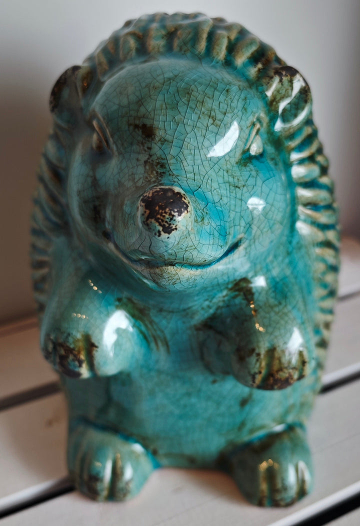 Deko Igel, Keramik, grün