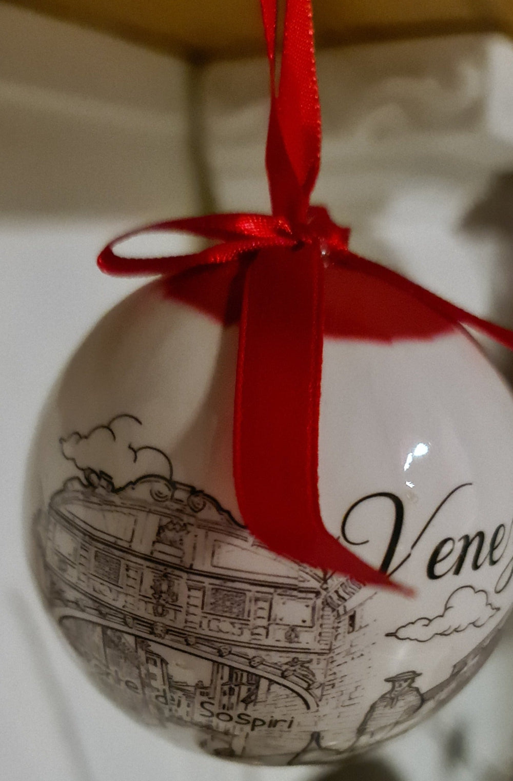 Baumkugel, für Venedig Fans , Kunststoff, "Venezia" - British Moments / Fernweh-Kaufhaus