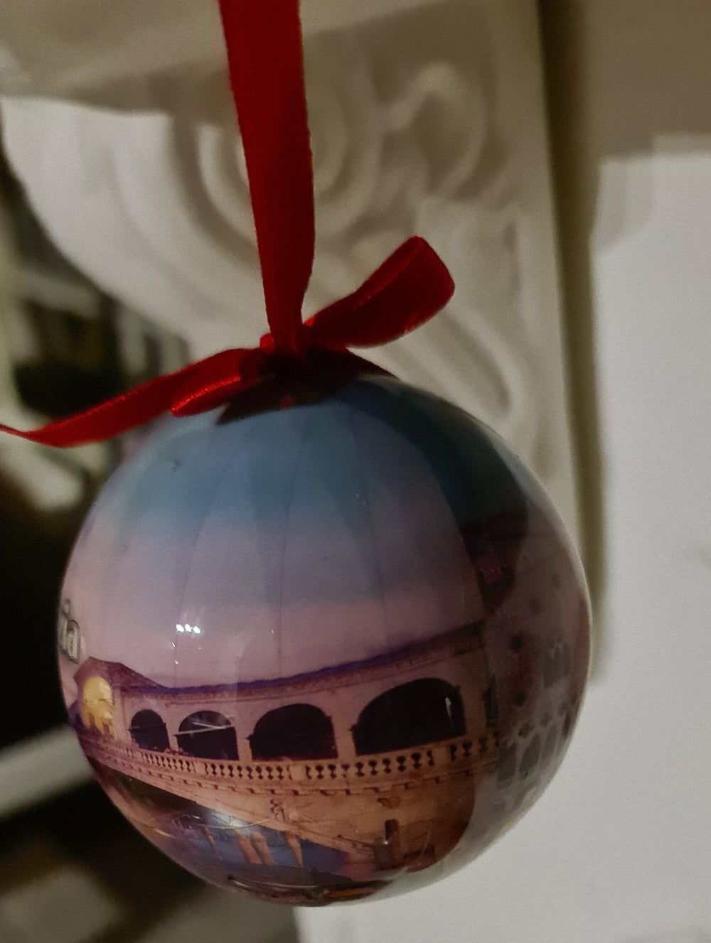 Baumkugel, für Venedig Fans , Kunststoff, "Venezia" - British Moments / Fernweh-Kaufhaus