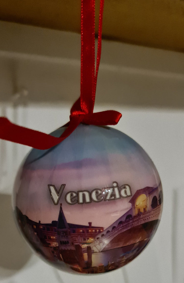 Baumkugel, für Venedig Fans , Kunststoff, "Venezia" - British Moments / Fernweh-Kaufhaus