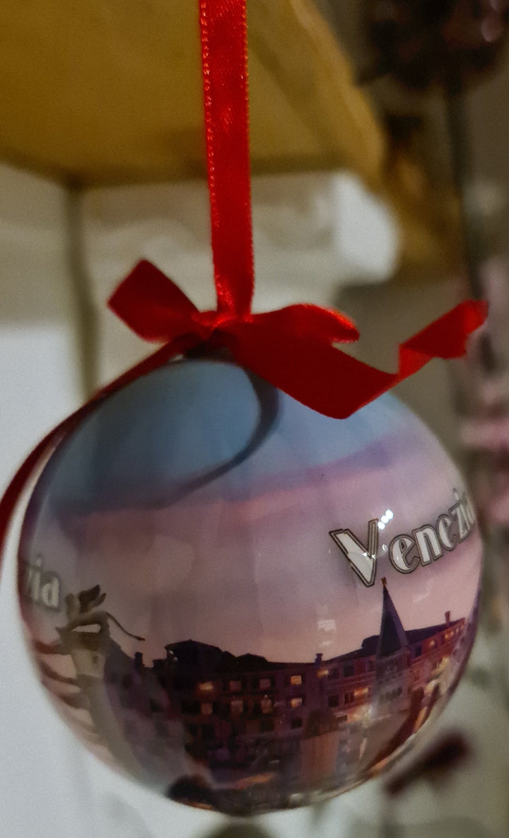 Baumkugel, für Venedig Fans , Kunststoff, "Venezia" - British Moments / Fernweh-Kaufhaus