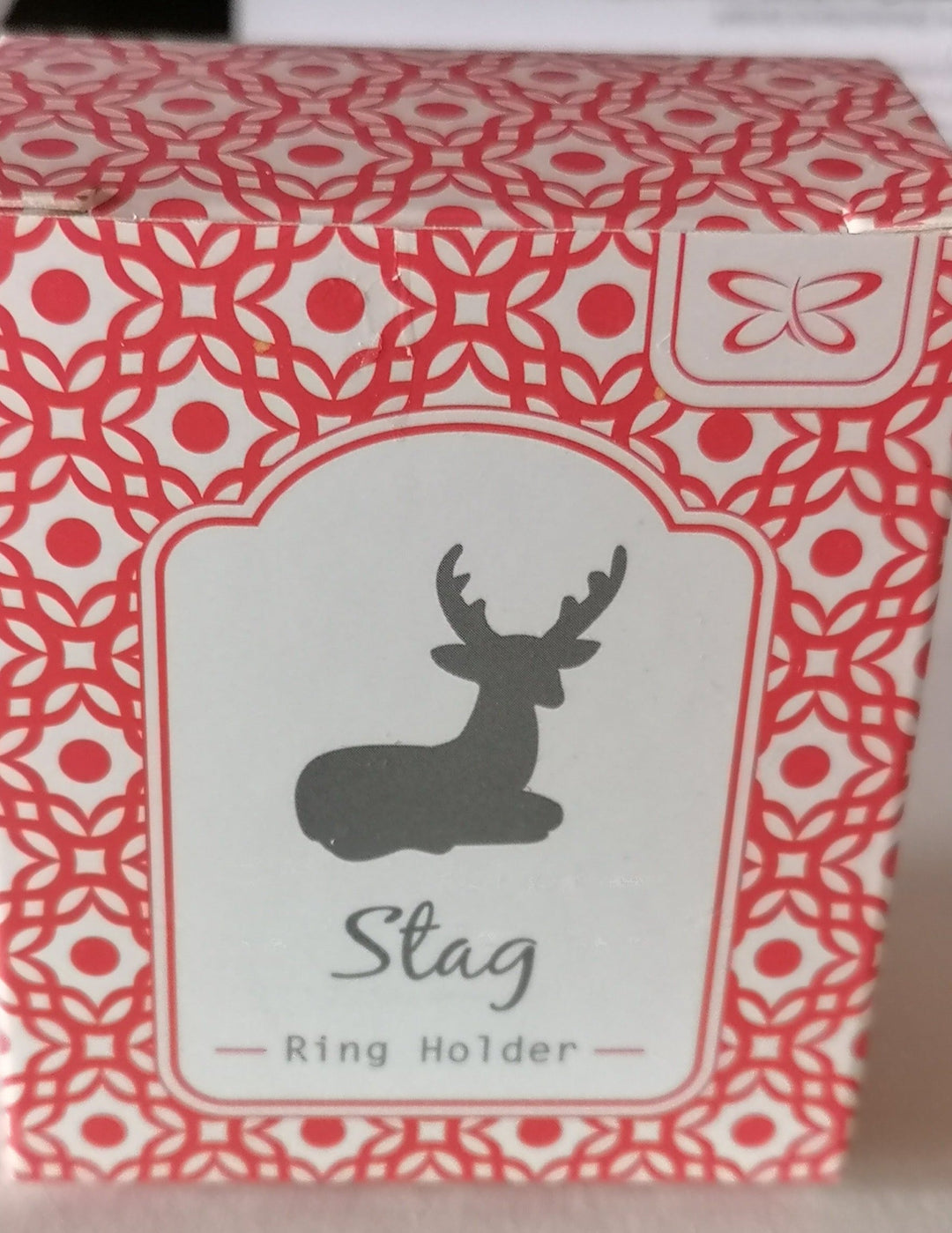 Dekorativer Ringhalter Motiv Hirsch, silberfarbig - British Moments