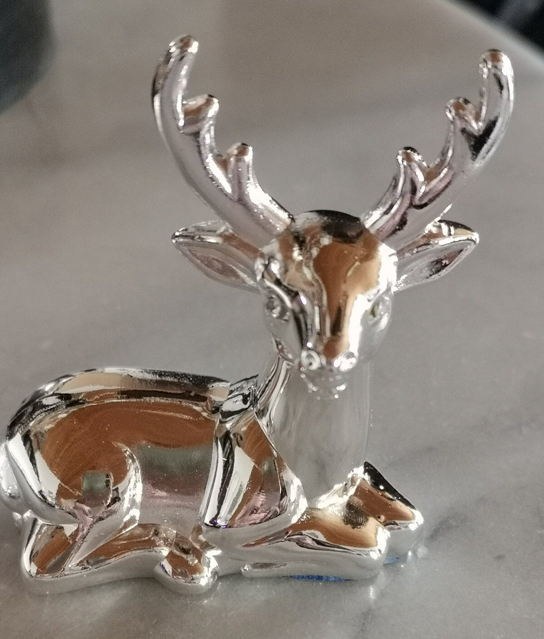 Dekorativer Ringhalter Motiv Hirsch, silberfarbig - British Moments