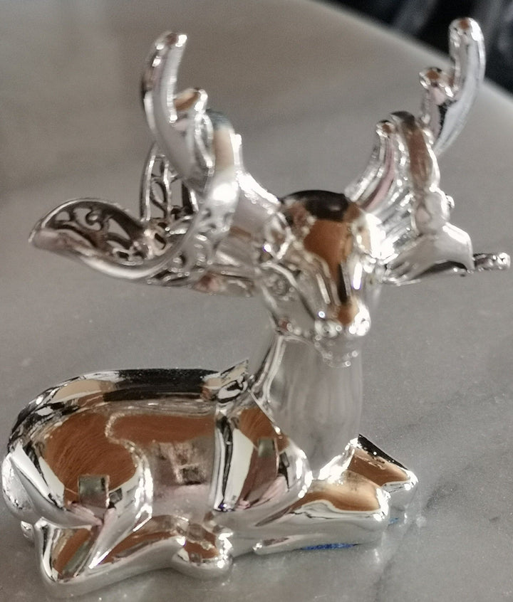 Dekorativer Ringhalter Motiv Hirsch, silberfarbig - British Moments